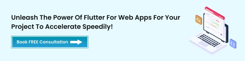 develop web apps using flutter